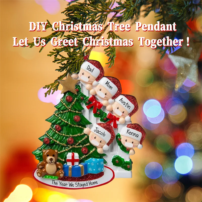 Austin Christmas 2022 2022 Christmas Ornament Personalized Family Diy Hanging Pendants Santa  Claus With Mask Party Christmas Tree Decoration Ornaments|Pendant & Drop  Ornaments| - Aliexpress