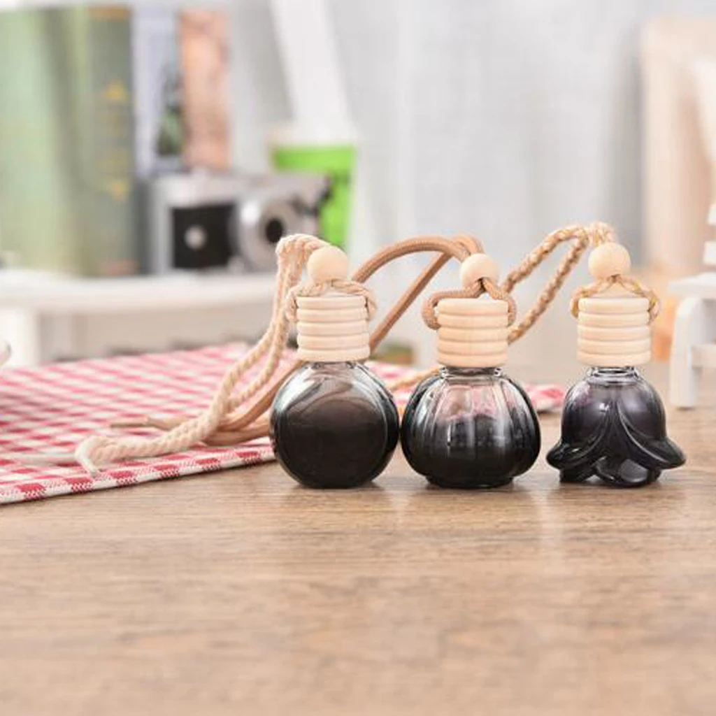 10Pieces 10ml Empty Perfume Bottle Pendant Car Hanging Ornament Home Decoration