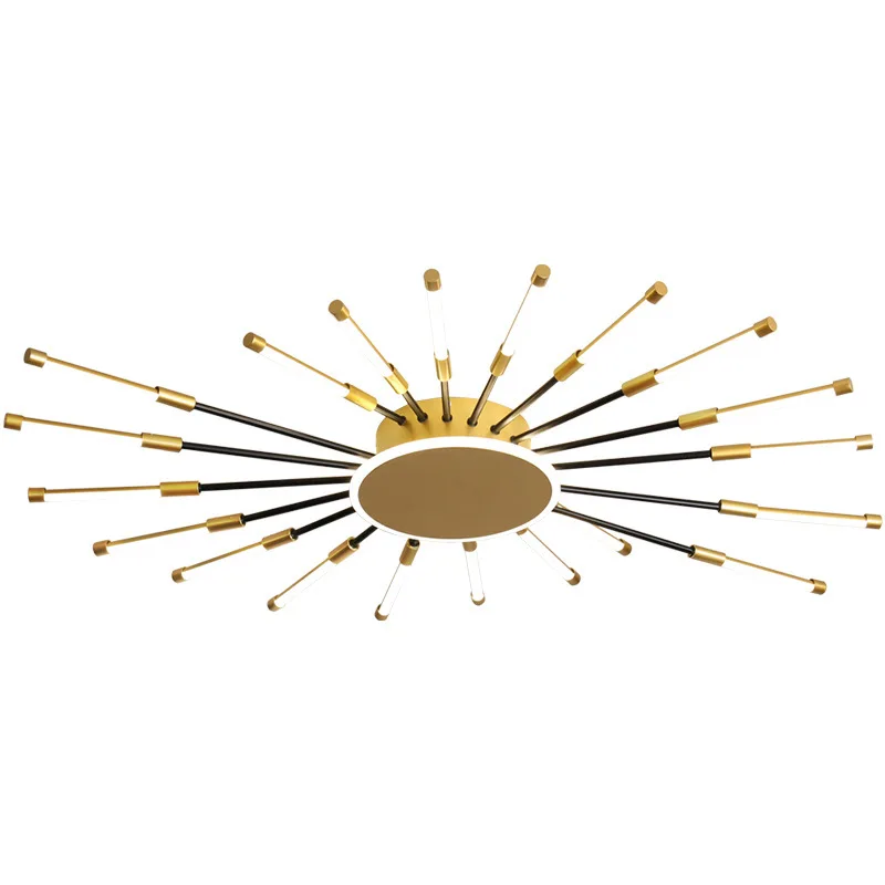 Modern Decorative Ceiling Lamp New Fireworks Led Chandelier Living Room Bedroom Home Decor Fashion Crystal Suspension Luminaire round chandelier