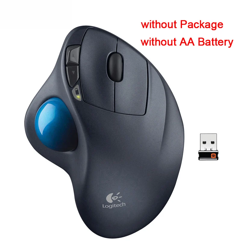 M570 without Package Logitech M570 Беспроводной Мышь с 2,4 ГГц 1000 Точек на дюйм оптический трекбол эргономичная Мышь для Мышь геймера для Windos 10/8/7/vista и Mac OS - Цвет: M570 without Package