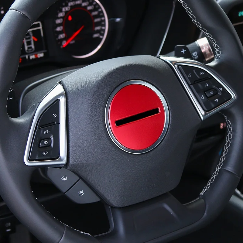 Sansour ABS украшение салона рулевого колеса автомобиля накладка наклейки для Chevrolet Camaro Up автомобильные аксессуары Стайлинг