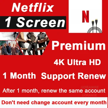 

Netflix 1 month 1 Screen support renew life-time netflix 4K Ultra HD Netflix premium spain france italia global tv stick