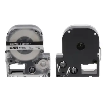 

Black on White Label Tape Compatible Epson Label Tapes 9mm for LW-300 LW-400