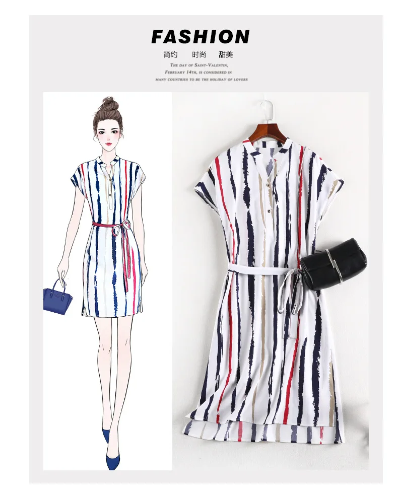 XL-5XL, французские ретро платья большого размера плюс женские платья для полных женщин, летние облегающие платья для живота, иностранный стиль, шифоновое платье 10417