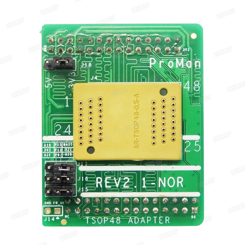 

SR-TSOP48-0.5-A REV2.1-NOR 3.3V-5V Conversion Base Adapter Socket For ProMan TL86-PLUS Programmer