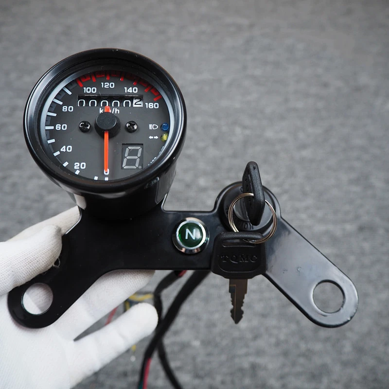 

Modified retro CG125 JH70 motorcycle instrument set bracket universal gear odometer assembly