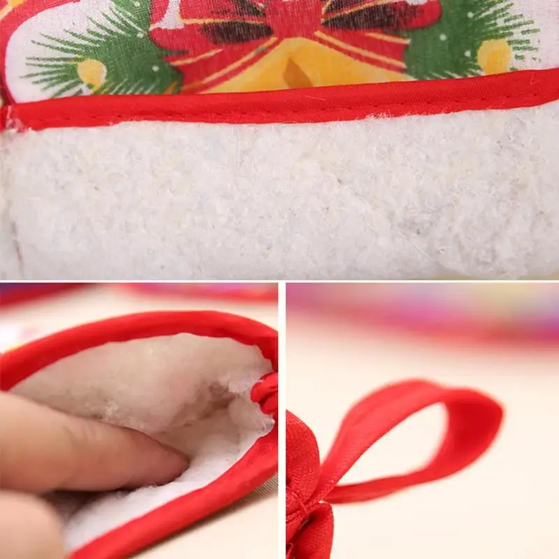 2 шт./компл. Navidad рукавицы для выпечки коврик для духовки Прихватки рождественские украшения для дома Navidad вечерние принадлежности