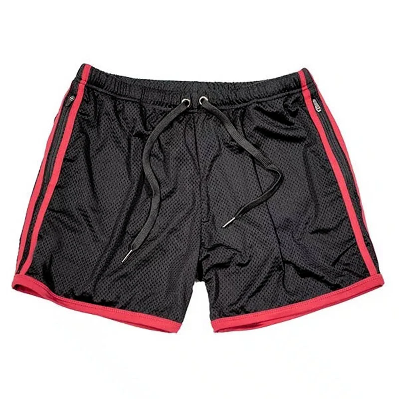 Для мужчин Шорты летние Повседневное тренажерный зал шорты для фитнеса бодибилдинга с дышащей сеткой спортивные пляжные Мужские Шорты для купания повседневные шорты