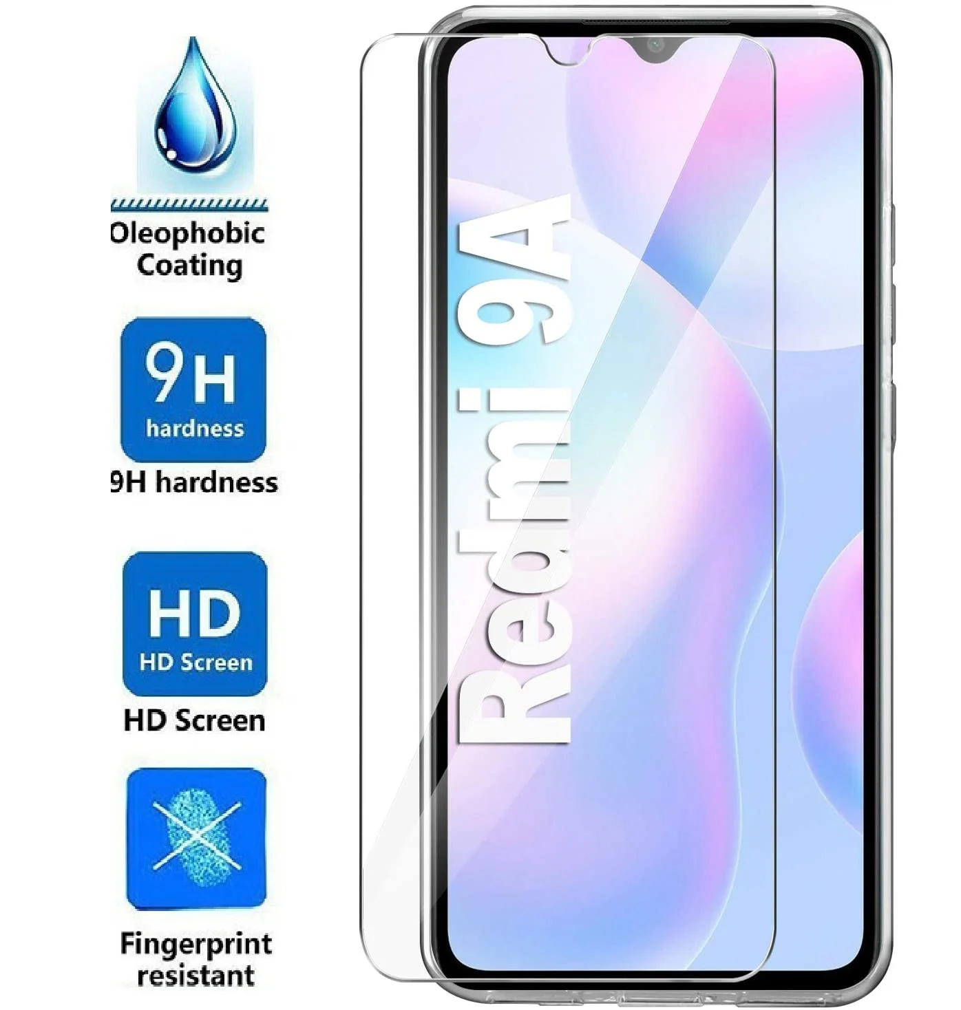 Закаленное стекло для Xiaomi Redmi 9AT 9i 9C 9A 9 India/9 Prime/9C NFC K30 ультразащитный чехол |