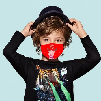 

Merry Christmas Printed Face Mask for Kids Mouth Muffle Adjustable Mascarillas Infantiles Skin Care Kids Mask Masque Enfant