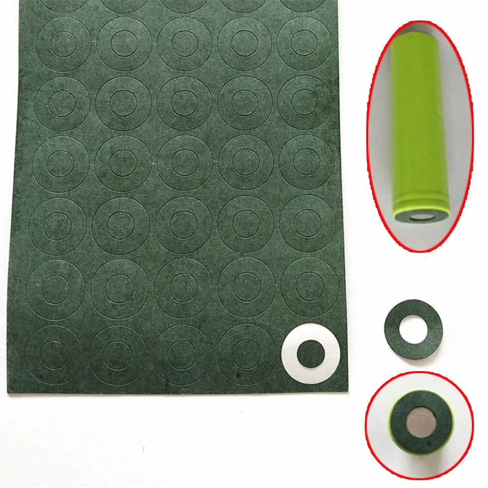 100pcs/sheet 18650 Li-ion Battery Insulation Gasket Barley Paper Pack Glue Patch Electrode Insulated Pads Tools Parts | Инструменты