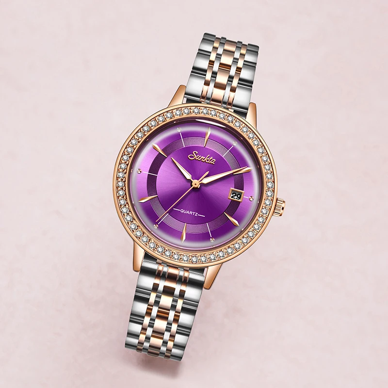 SUNKTA 2020 Listing Rose Gold Women Watches Quartz Watch Ladies Top Brand Luxury Female Watch Girl