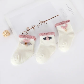 

Baby Socks Cotton Socks Girls Boys Newborn Socks Cartoon Decoration Boneless Suture Children Infant Socks Baby Clothing
