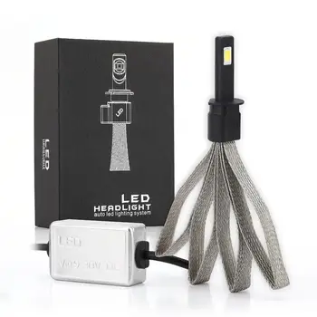 

1Pair Mini Led Headlight Car Lights Cob Bulbs Kit Hi/Low Beam 6000K for Car SUV Track RV HID LED Headlights