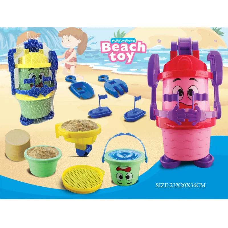 Nouveau jeu de jouets de plage jouets de sable en bas âge Durable doux sécurité en plastique bac à sable jouets sable château Kit de construction bambins bébé plage jouets