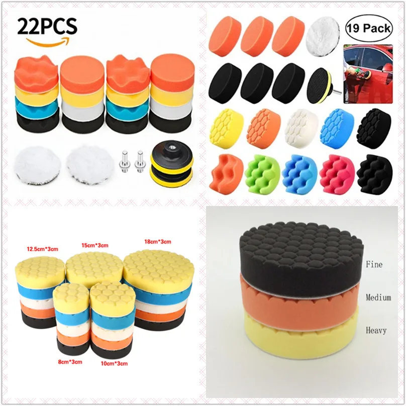 

Cross Border for 3-7 Inches Car Polishing Disc Wool Pad Beauty Wax Set Sponge Polishing Wheel Wool Ball