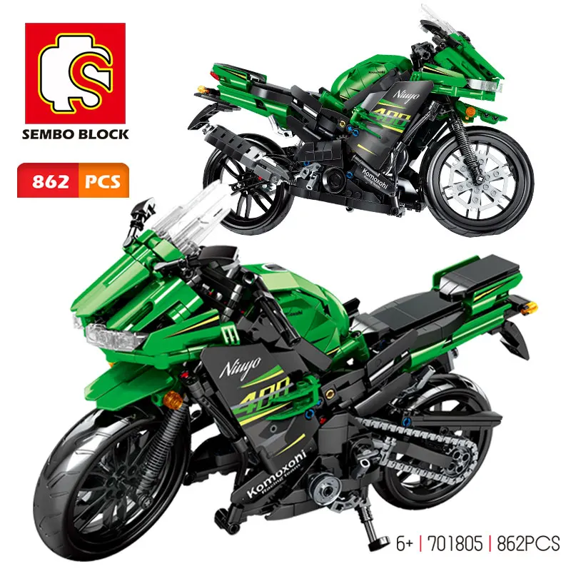 SEMBO Off-road Motorbike Model Mechanical Building Blocks City Creator Technical Racing Car Motorcycle Bricks Toys Kids Gifts | Игрушки и