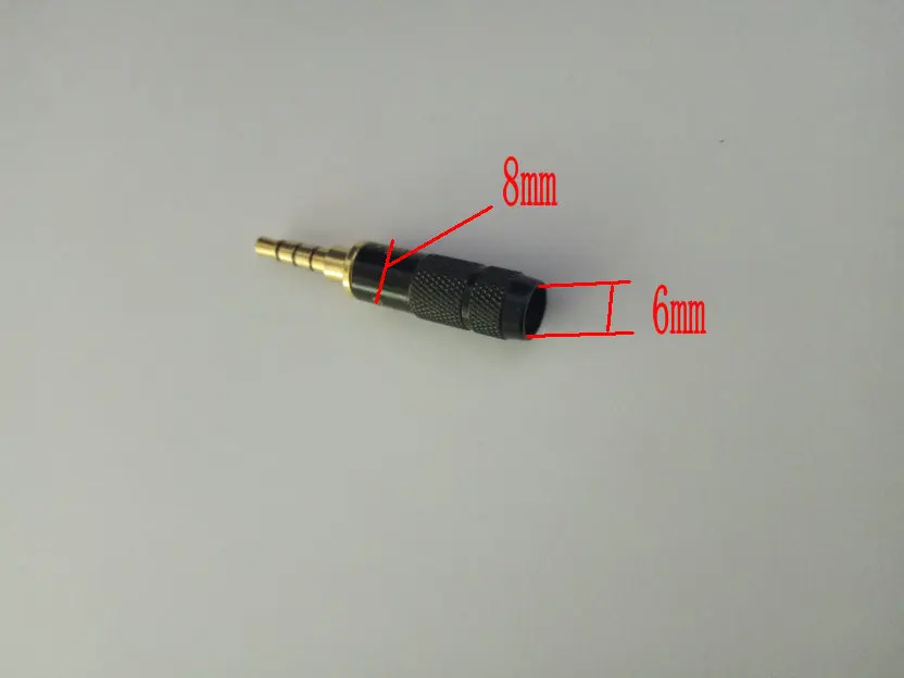 200pcs 3 5mm 4 pole Male Repair headphone Plug soldering connectors adapter New