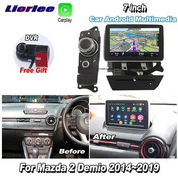 

Liorlee For Mazda 2 Demio 2014-2019 Car Android Carplay GPS Navi maps Navigation DVD CD Player Radio Stereo Multimedia HD Screen