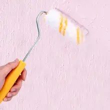 Узор тиснение краски резиновый ролик с ручкой дом стены кисти поставки для домашнего офиса магазин украшения стен