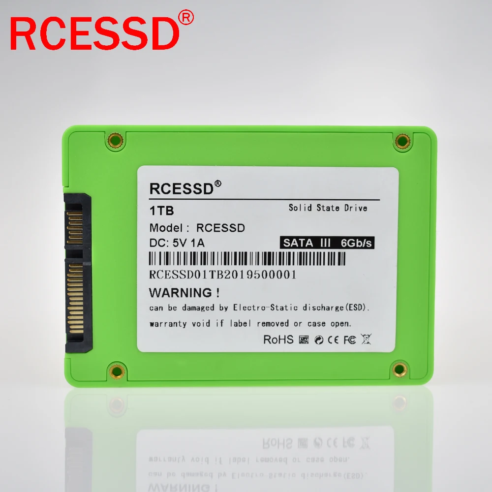 Внутренний твердотельный диск RCESSD жесткий SATA3 2 5 дюйма 128 ГБ 512 для ноутбуков и