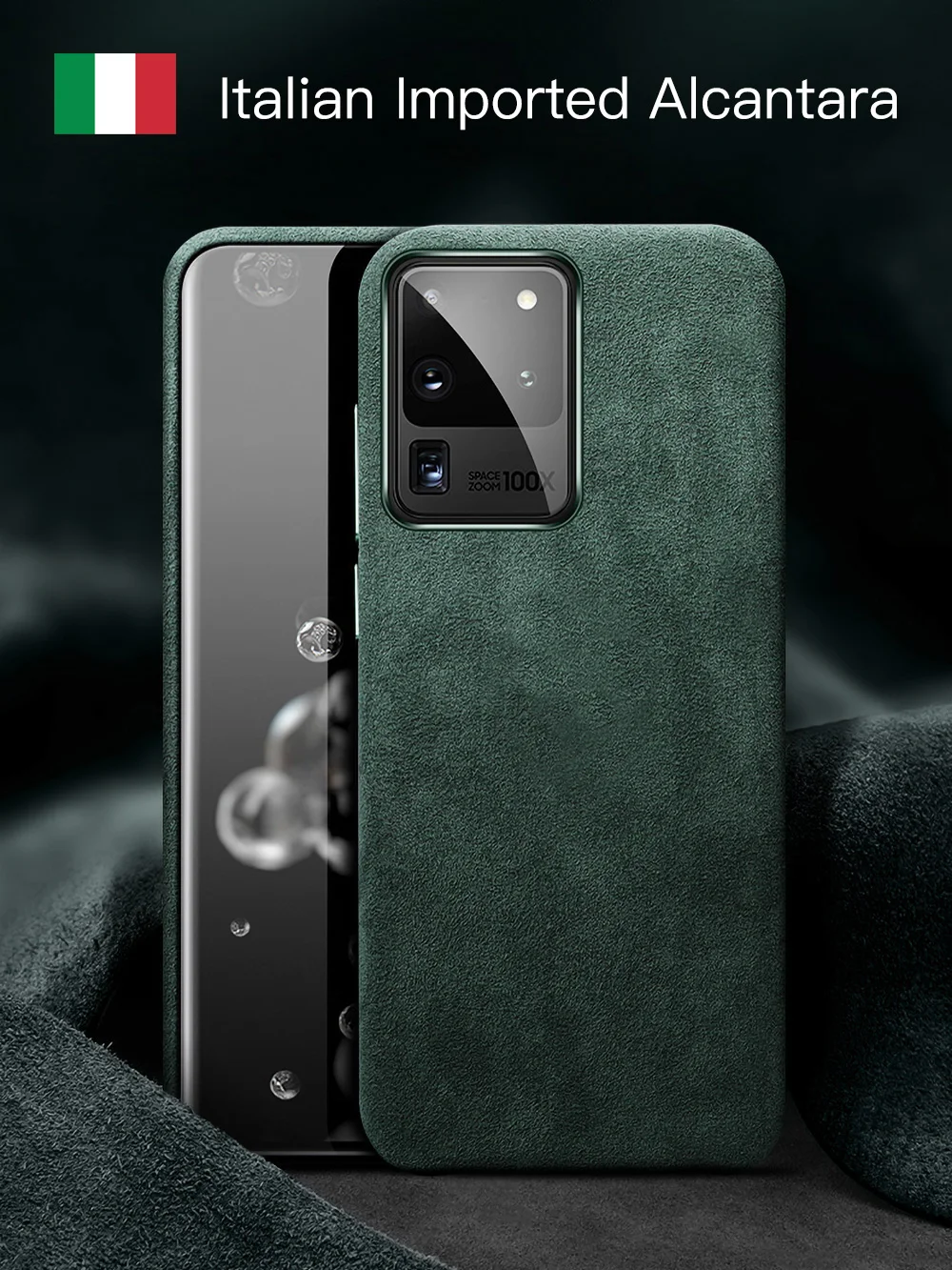 

Haiebi Italian Alcantara Case for Samsung Galaxy S20 Ultra S20+ Plus S10 5G Luxury Business Suede Artificial Leather Phone Cases
