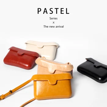 

Fashion Vintage Mini Crossbody Bags Lightweight Square Flap Shoulder Bag Leather Solid Color Casual Women Phone Purse