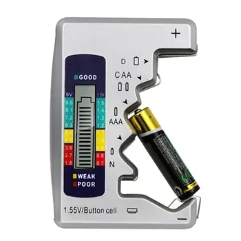 

Digital Battery Tester Checker Battery Capacity Tester For C D 9V AA AAA 1.5V Lithium Battery Power Supply Measuring Instrument
