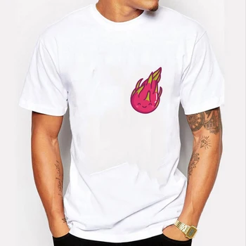 

2019 Summer New Brand Tee Fruit Pattern Print Men T-Shirt Top Quality Cotton Hip Hop Short Sleeve T Shirt Men Hip Hop Tops