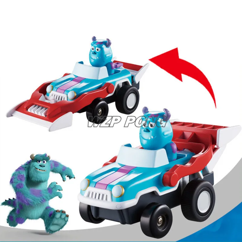 Toy Story Buzz Lightyear Sherif Woody Deformation Pull Back Car Figurine Dolls Toys PVC Action Figure Model Toy Kids Gift