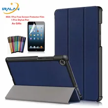 Ультра тонкий 3-складной Магнитный чехол для lenovo Tab M8 TB-8505F TB-8505X 8,0 дюймов чехол для планшета для lenovo Tab M8 чехол+ Защитная пленка на экран+ стилус
