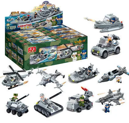 

BanBao Educational Creative Inserted Building Blocks Toy New Military Series Military 30-in-1 Children Assembled 6219