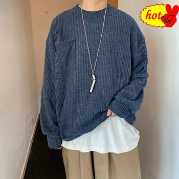 

Striped Men Harajuku Sweater 2020 Autumn Korean Fashion Streetwear Sweater Male Hip Hop Oversize Pullover Clothing