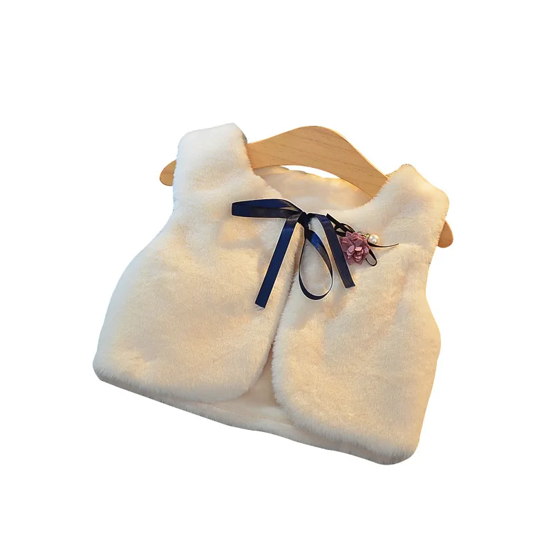 Жилет милый детский жилет для маленьких подвеской из искусственного кроличьего