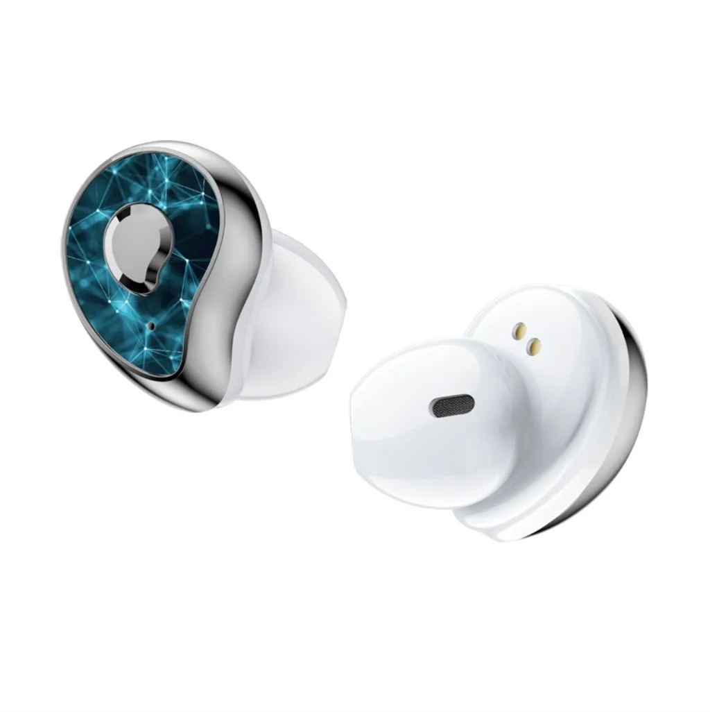 mosunx Bluetooth 5.0 Wireless Headset Stereo Headset with Portable Waterproof Built-in Microphone Wireless Bluetooth Headset