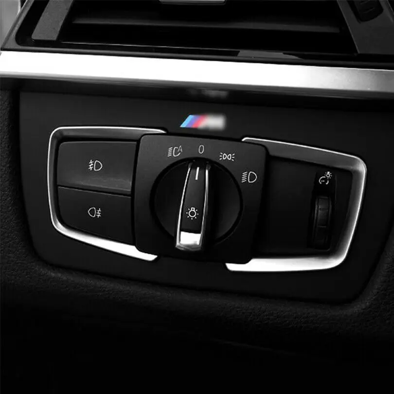 Совершенно новые декоративные наклейки на раму переключателя фары для BMW 1 2 3 4
