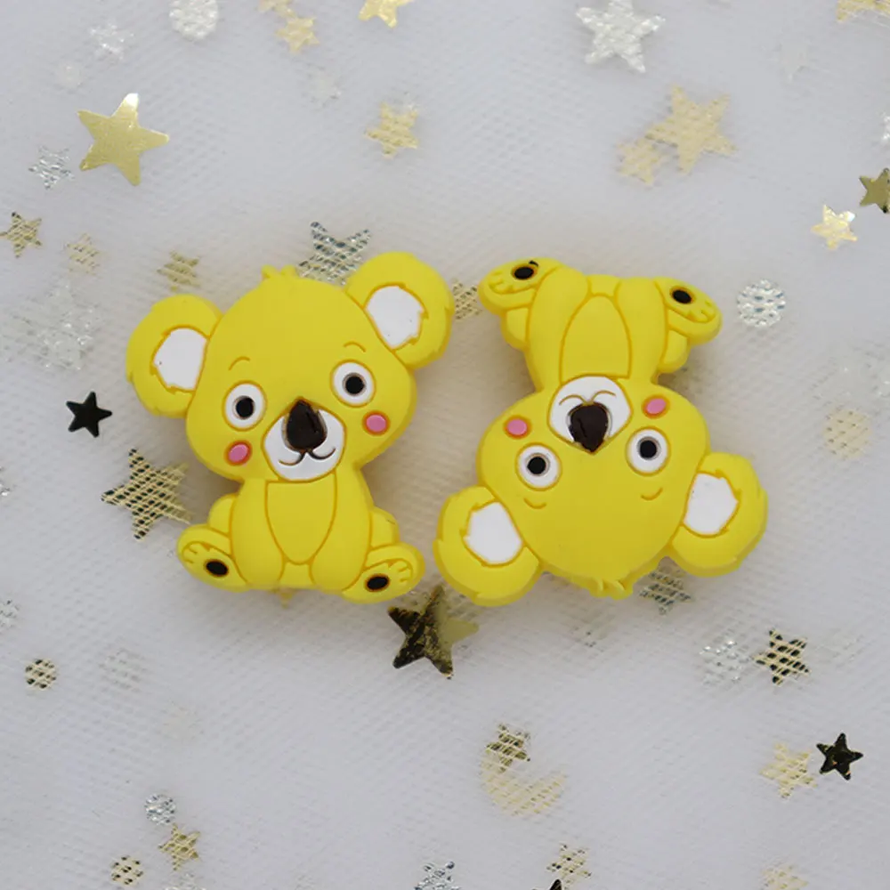 10 шт. силиконовые бусины Koala Panda Perle для изготовления украшений Прорезыватель