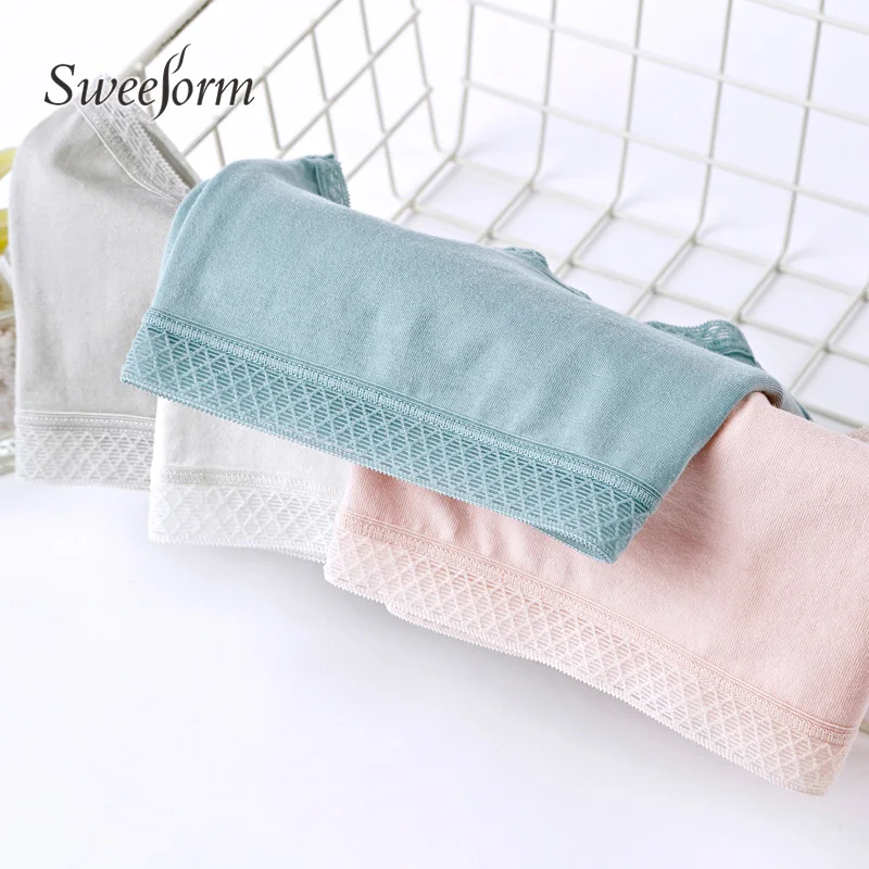Sweeform, сексуальные женские трусики, одноцветные, женское нижнее белье, со средней посадкой, шелковистые, женские трусы, комфортные, бесшовные трусики