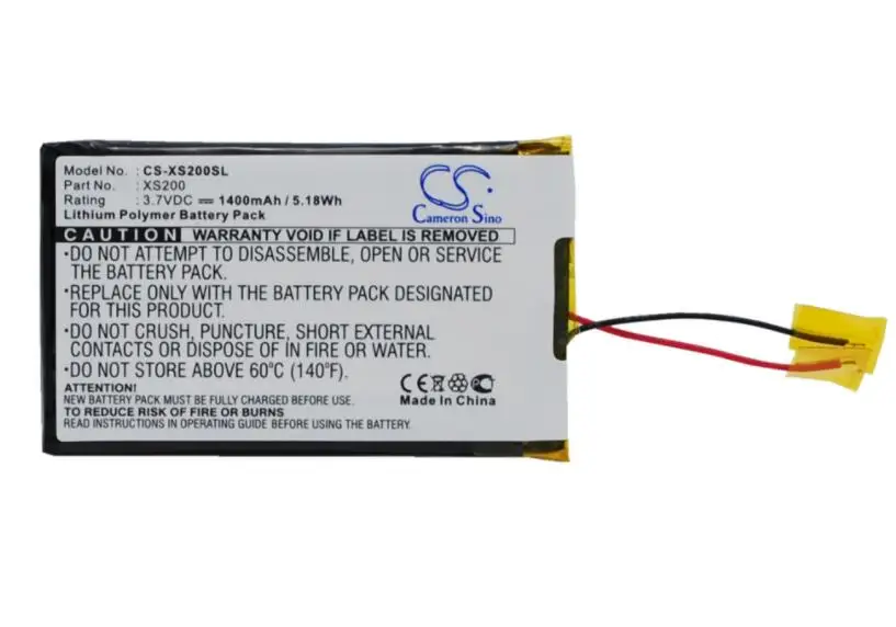 Cameron sino 1400 мАч батарея для ARCHOS Gmini XS18s Gmini XS200 Gmini XS202 Gmini XS202s MP3, MP4, аккумулятор pmp