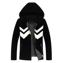 Мужское пальто с натуральным мехом, Овечья стрижка, шерстяная куртка размера плюс, осенняя зимняя кожаная куртка, Мужская куртка с капюшоном, Jaqueta De Couro 13-8067 YY502