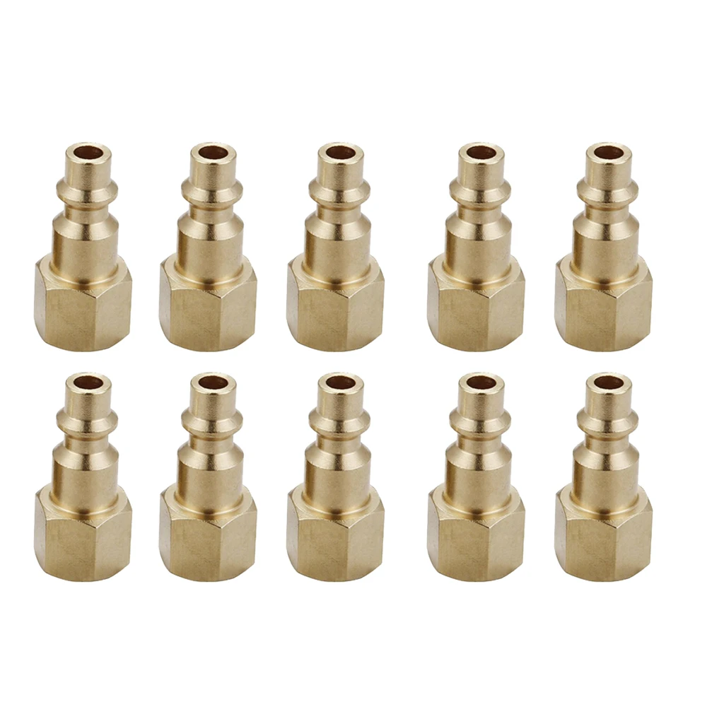 

1/4-inch Industrial Female Thread Quick Coupler Plugs Air Hose Fittings 20pcs