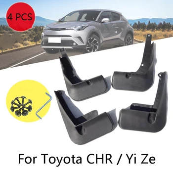 

Set of 4 car Front and Rear Splash Guard Mud Flaps mudguards fender For Toyota CHR / IZOA car Accessories