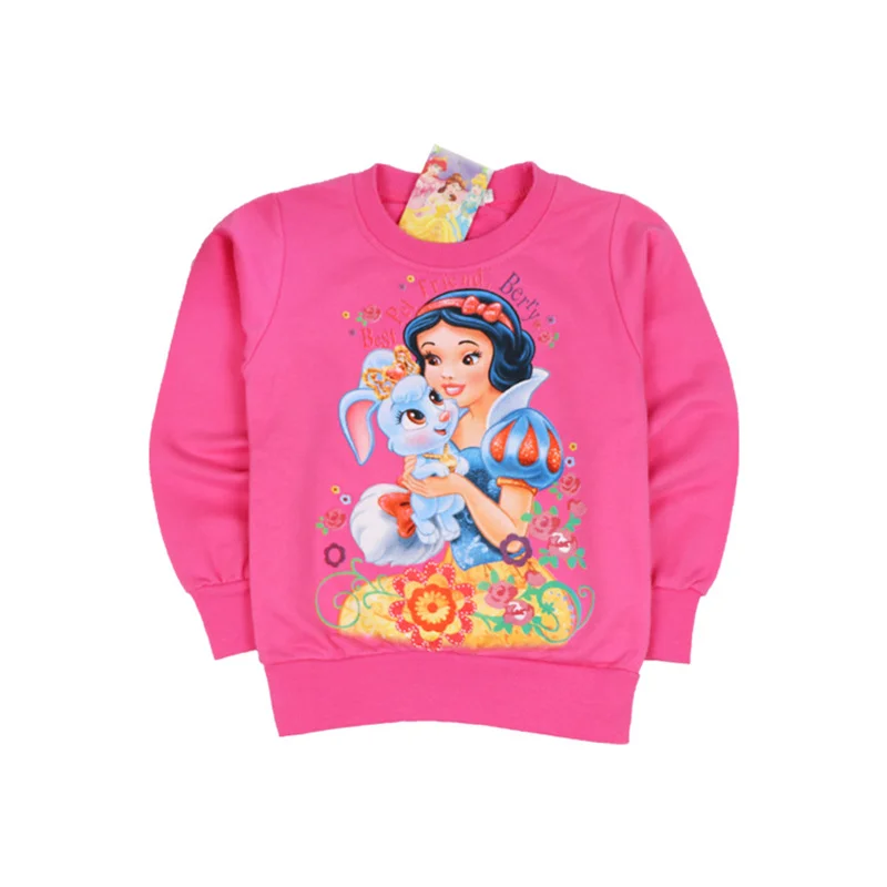 Jargazol Girls Sweatshirt Autumn Rabbit Princess Printed Costume Cute Little Girl Outfits Fall Kids Clothes Children Tops