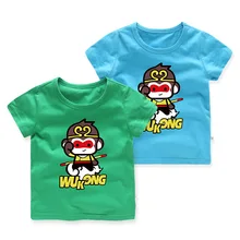 Детская одежда в Корейском стиле; детская летняя футболка с рисунком; короткий рукав; детская одежда; Сеть 46