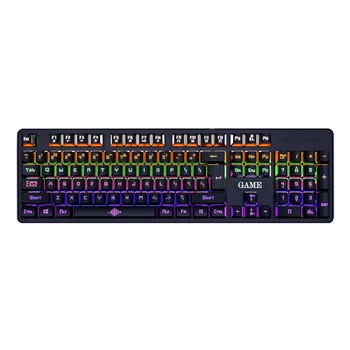 

USB Wired Gaming Mechanical Keyboard 104 Keys NKRO Luminous Blue Switch RGB Backlit Keyboard for Computer Gamer Laptop