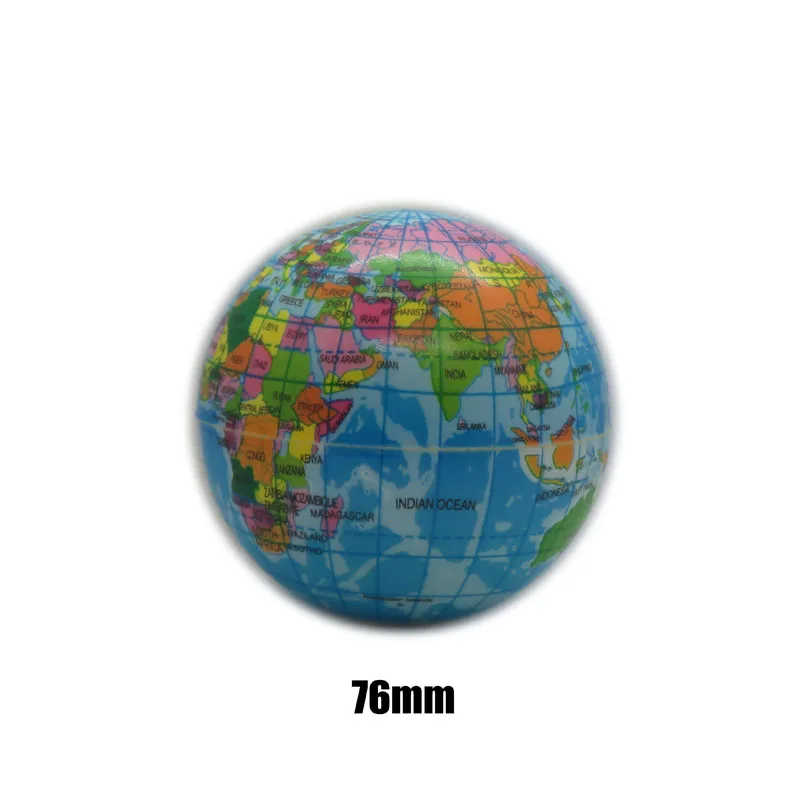 Aleatorio FeiyUan Único 1pcCreative Mapa del Mundo Tierra Globo Bola de Esponja Atlas Geografía Juguete Diámetro Regalo 