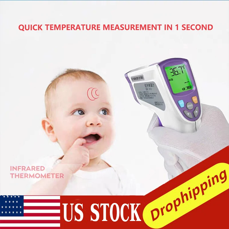 

Adult Medical Digital Electronic Forehead Measuring Silicone Pacifier ThermometerEar Infrared Portable Temperature Device