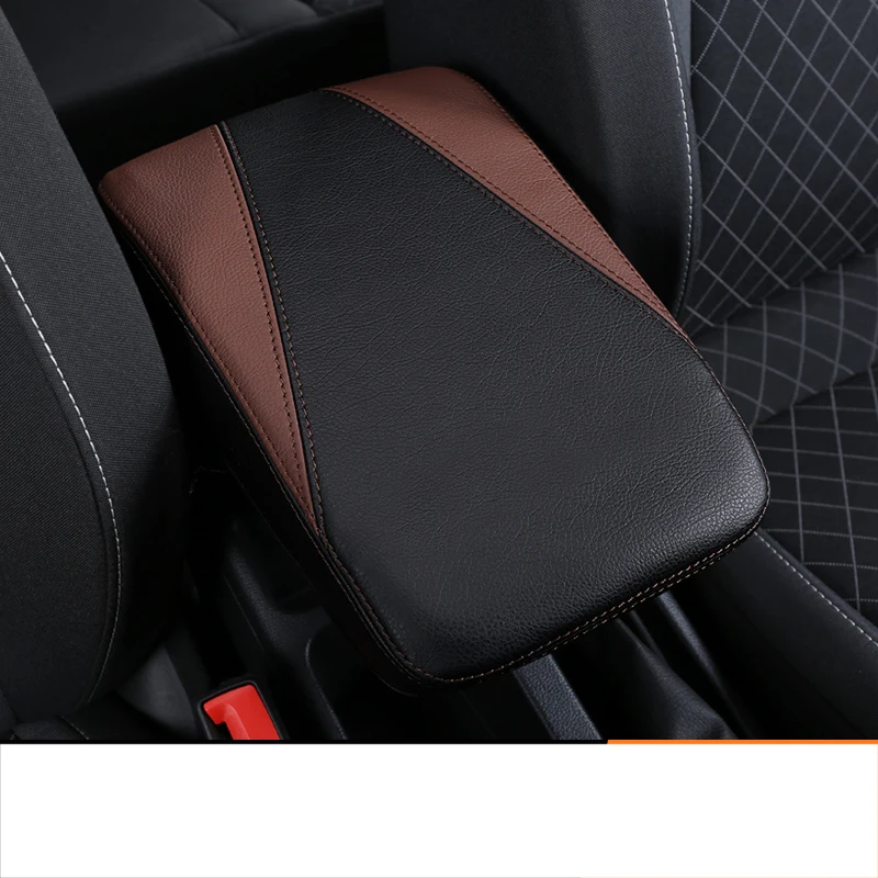 

Lsrtw2017 Fiber Leather Car Central Control Armrest Cover for Skoda Karoq Interior Mouldings Accessories