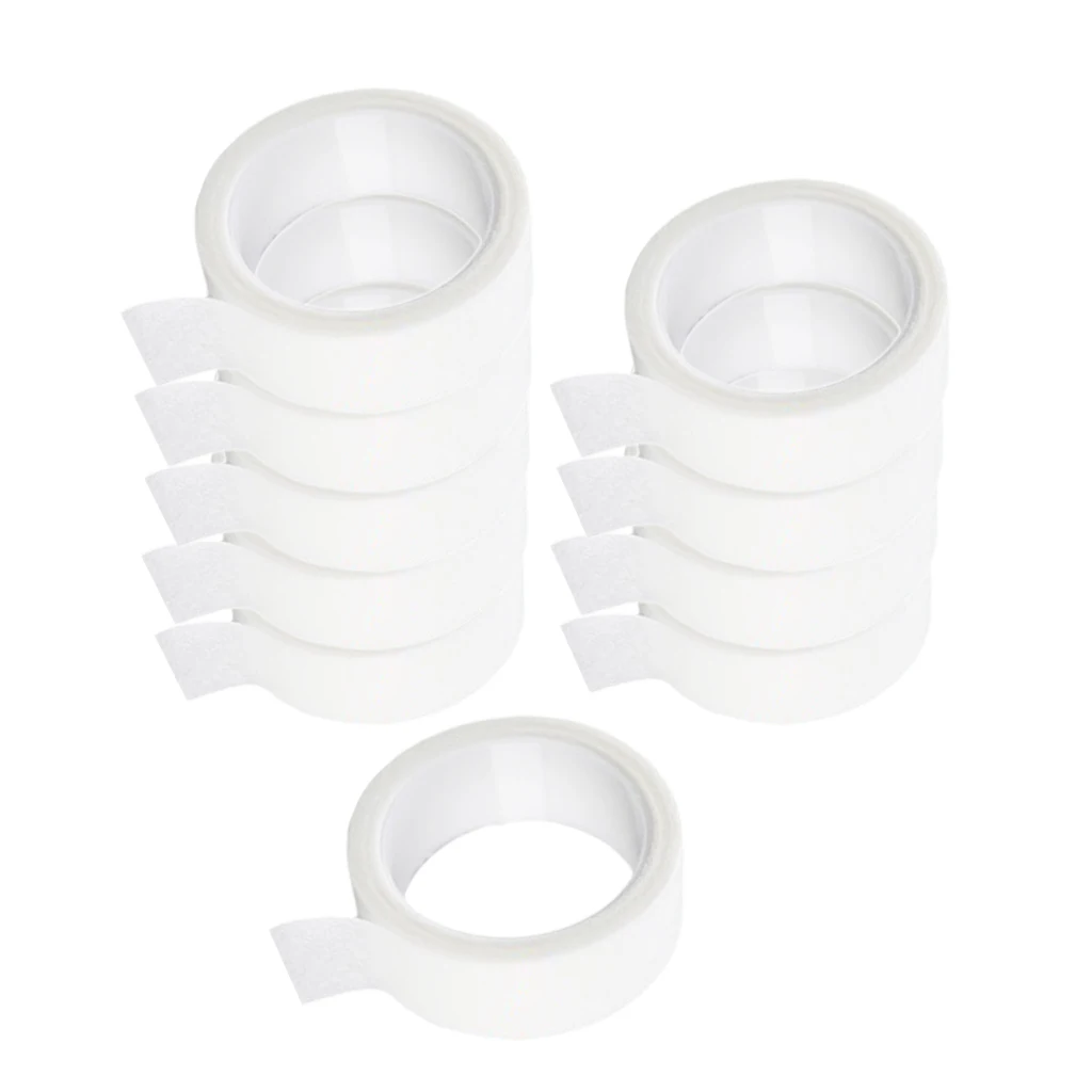 10 Packs 5 Yard Eyelash Grafting Tape Breathable Lashes Curling Perming Gauze