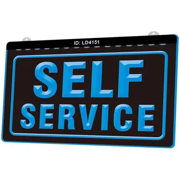 

LD4151 Self Service New 3D Engraving LED Light Sign Multiple Color Free Design Wholesale Retail